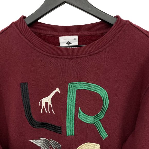LRG The Original Research Group Embroidered Logo Crewneck Sweatshirt Size M - Picture 5 of 16